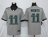 Nike Philadelphia Eagles 11 Wentz Vapor Untouchable Nike Gray Inverted Legend Jersey,baseball caps,new era cap wholesale,wholesale hats